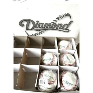 Diamond DLL-1 Little League Leather 5 Individually Wrapped Baseballs New